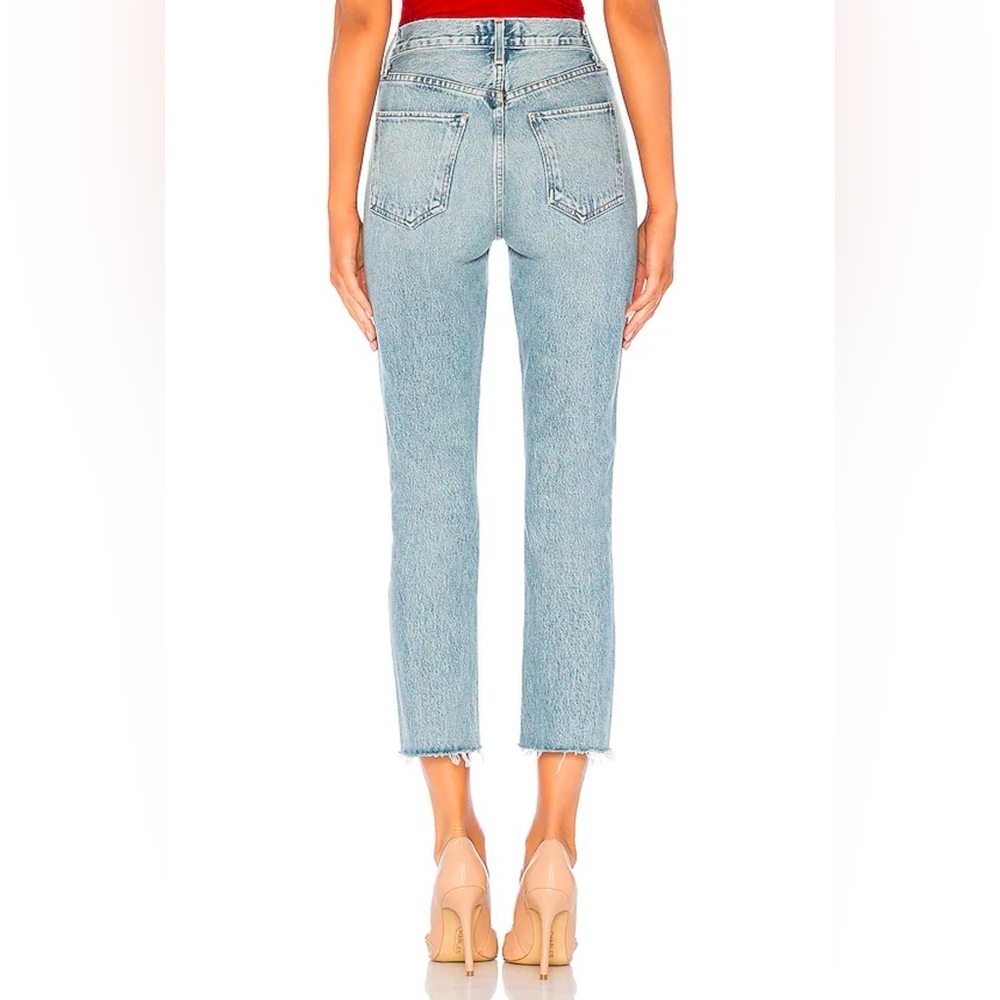 AGOLDE Riley High Rise Straight Crop Jeans Zephyr 25 - Picture 4 of 12